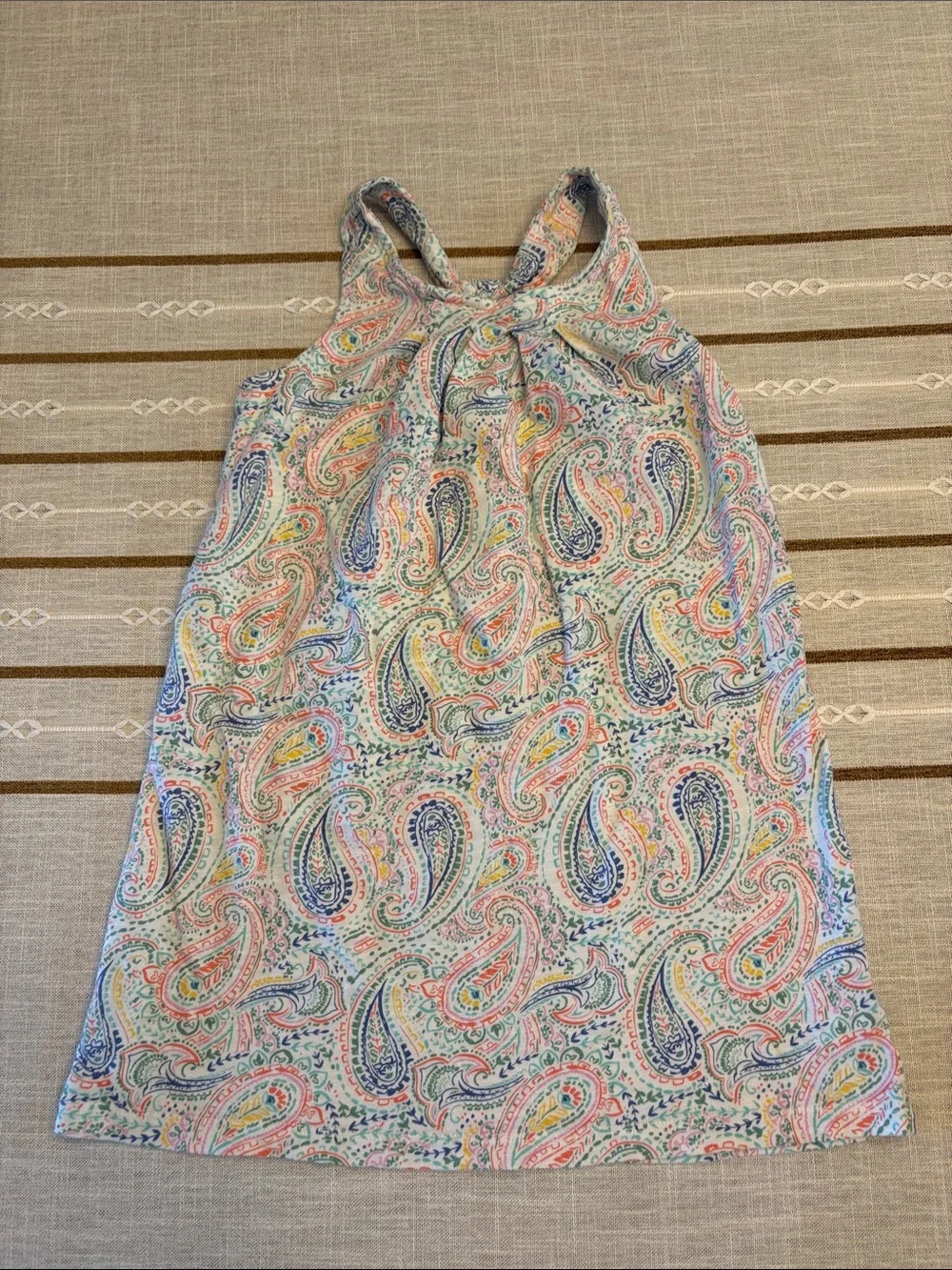 OshKosh B'gosh Paisley Halter Dress in Pink, Blue, Green, Yellow